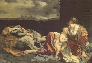 Orazio Gentileschi THe Rest on the Flight into Egypt (mk05) china oil painting image